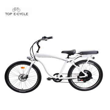 Bicicleta para hombre del crucero de la playa de la bicicleta del interruptor del marco de aluminio / bicicleta eléctrica de la bici